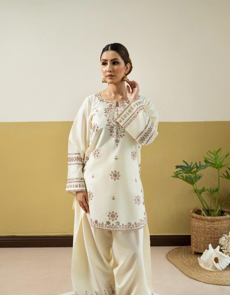 DHANAK EMBRIODERY 2 PC