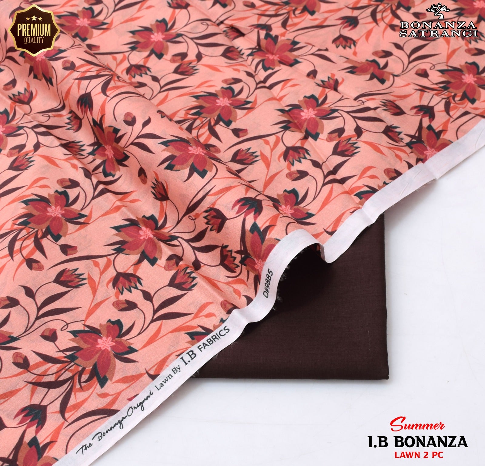 New Premium Bonanza Satrangi Lawn 2-Piece Suit