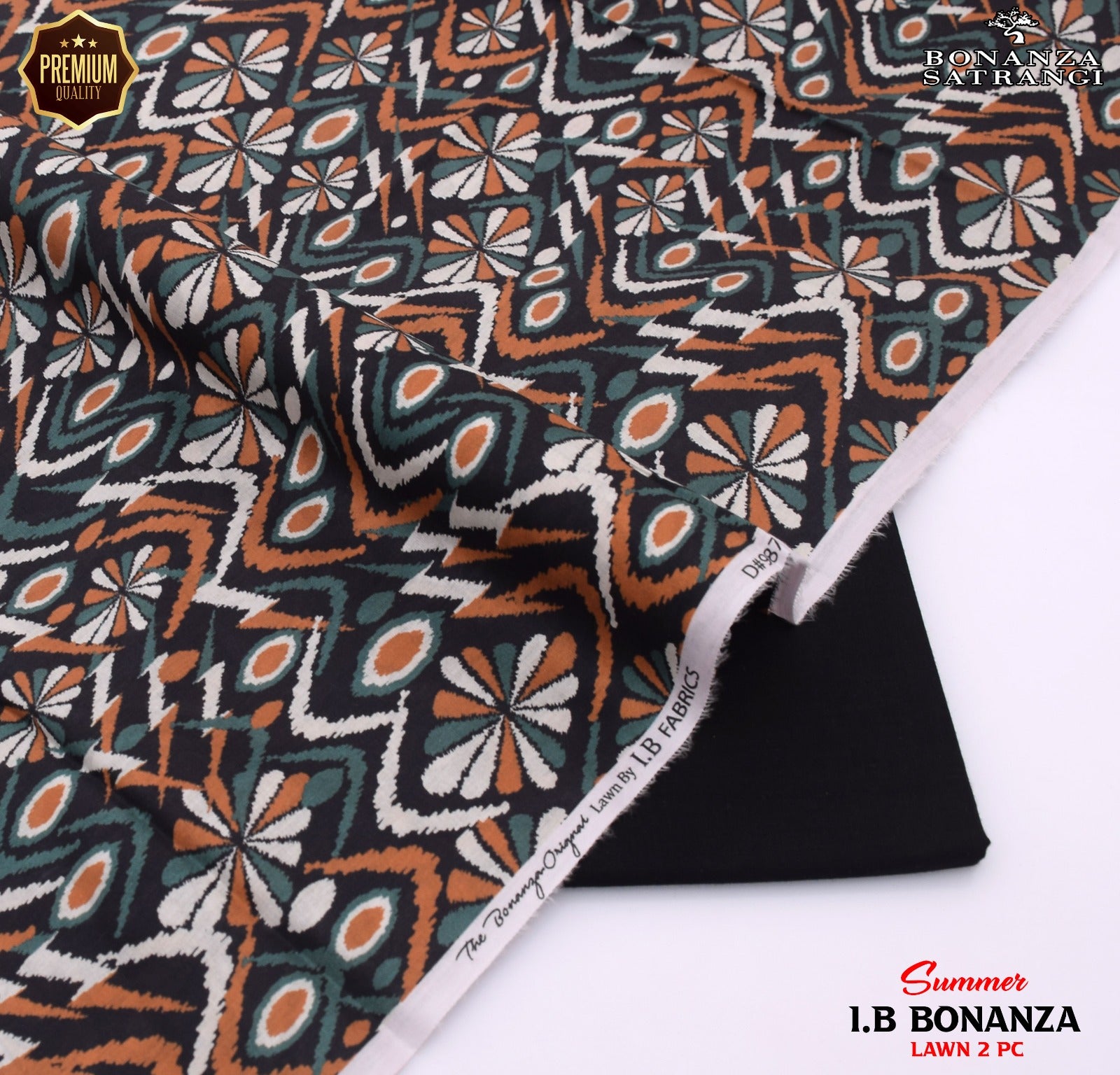 New Premium Bonanza Satrangi Lawn 2-Piece Suit
