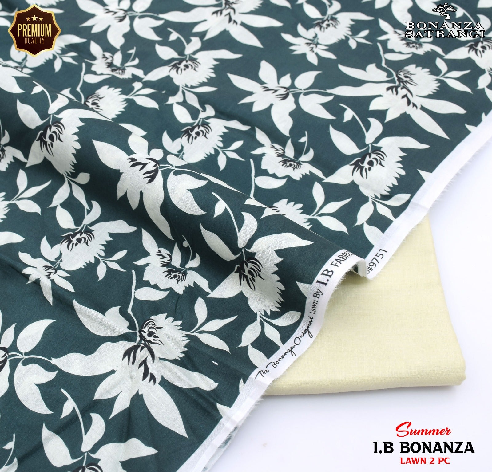 New Premium Bonanza Satrangi Lawn 2-Piece Suit