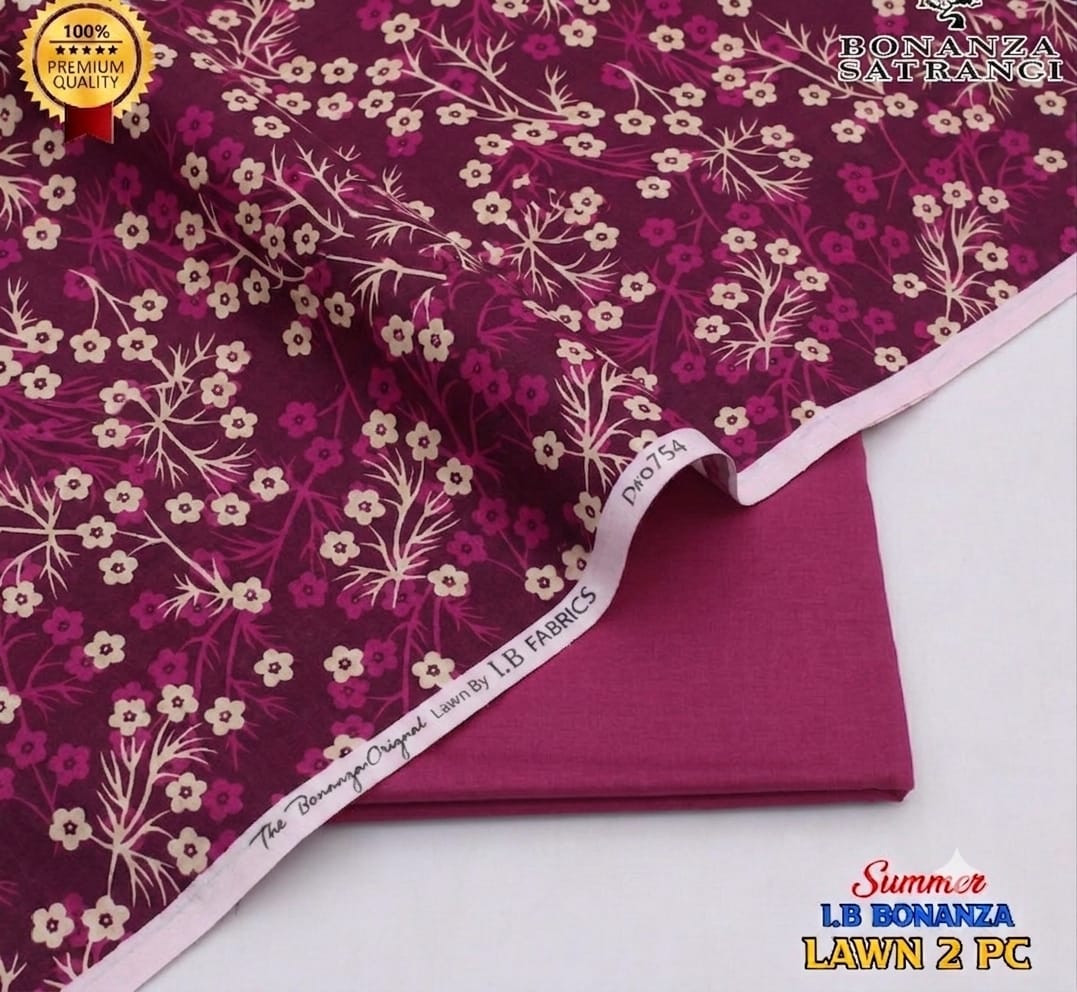 Premium Bonanza Satrangi Lawn 2-Piece Suit