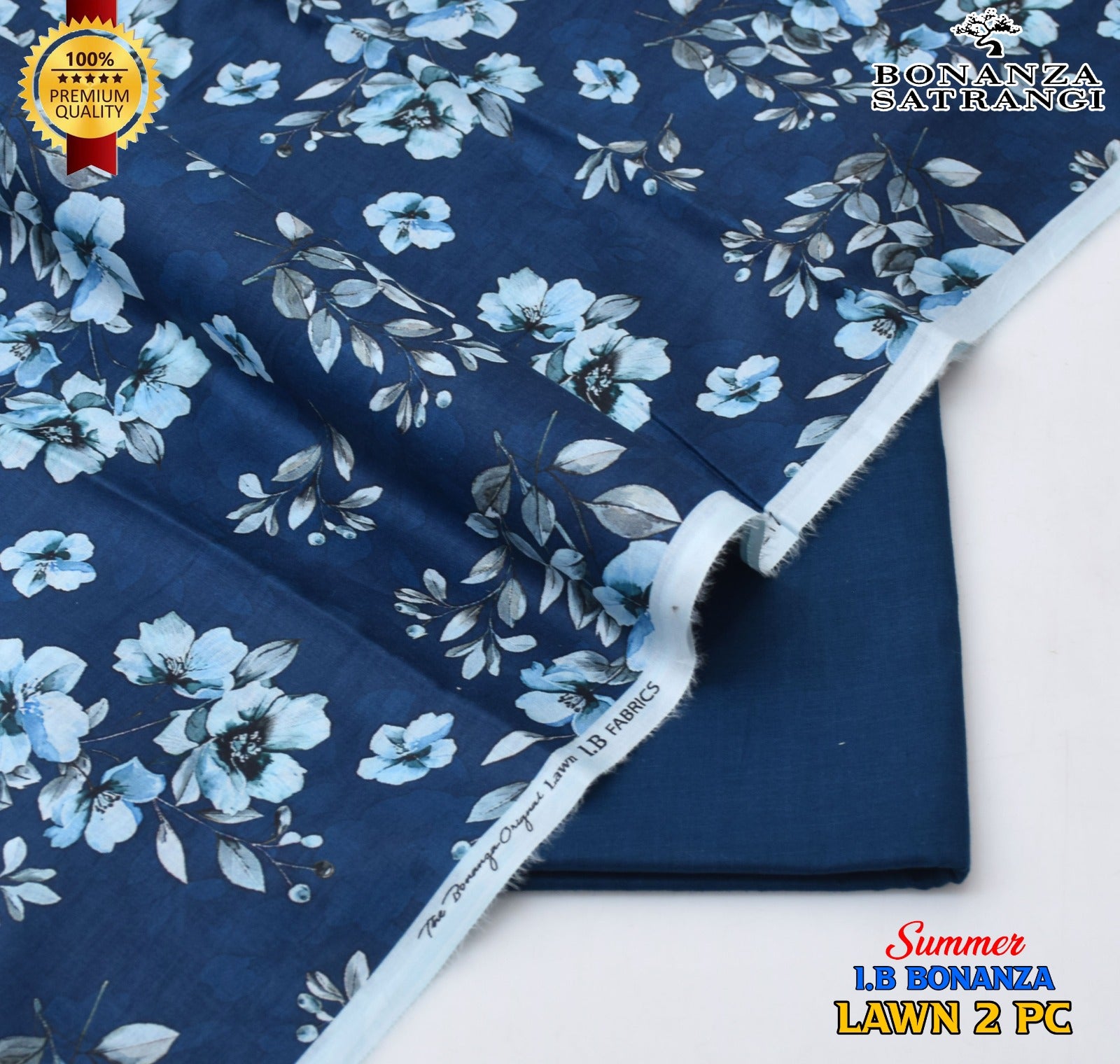 Premium Bonanza Satrangi Lawn 2-Piece Suit