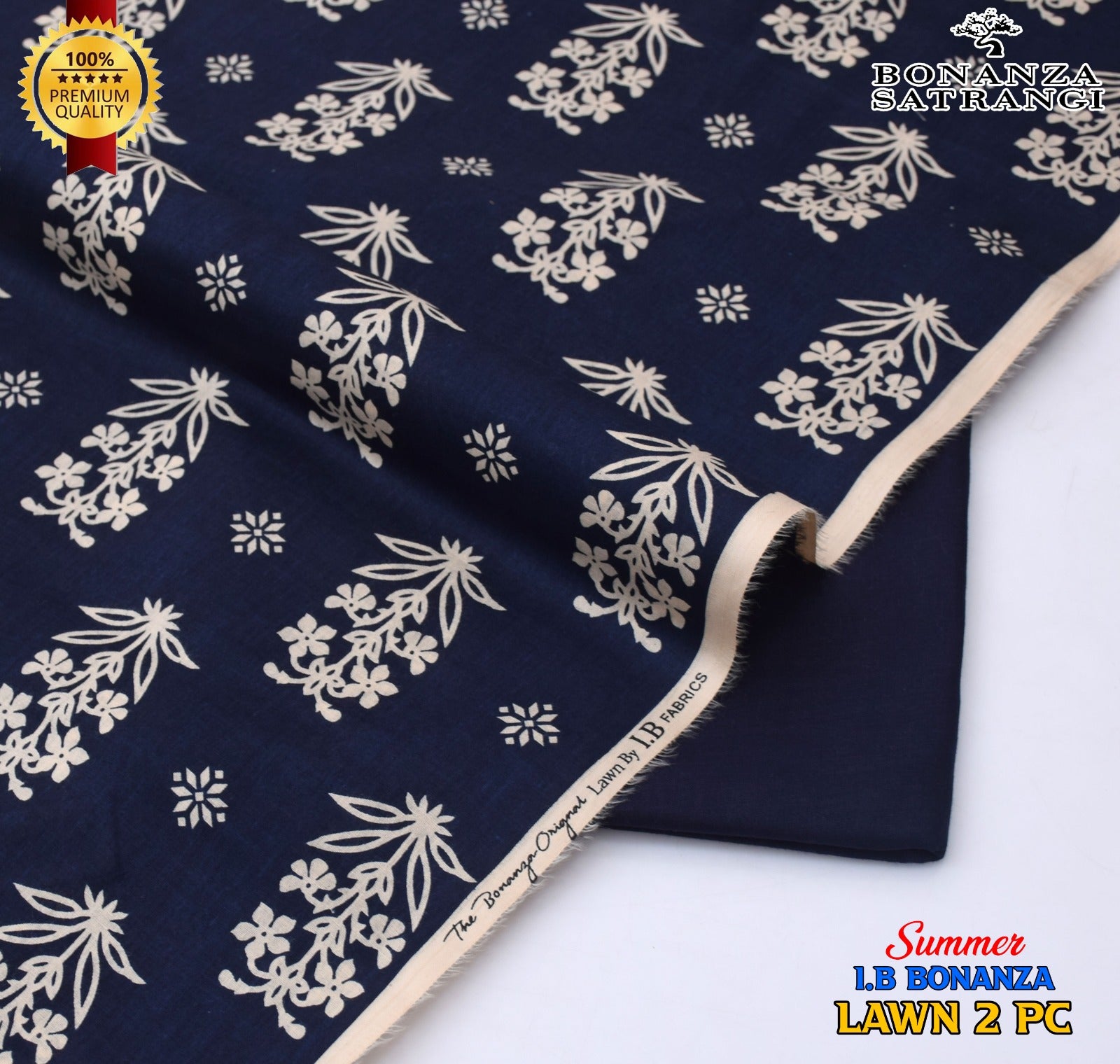 Premium Bonanza Satrangi Lawn 2-Piece Suit