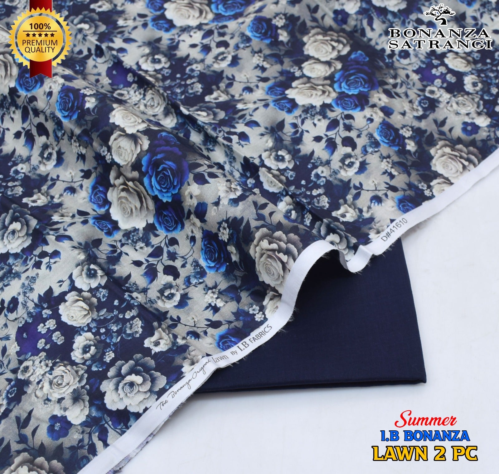 Premium Bonanza Satrangi Lawn 2-Piece Suit