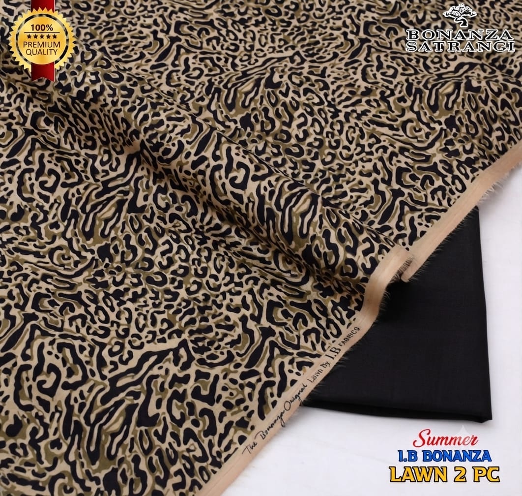 New Premium Bonanza Satrangi Lawn 2-Piece Suit