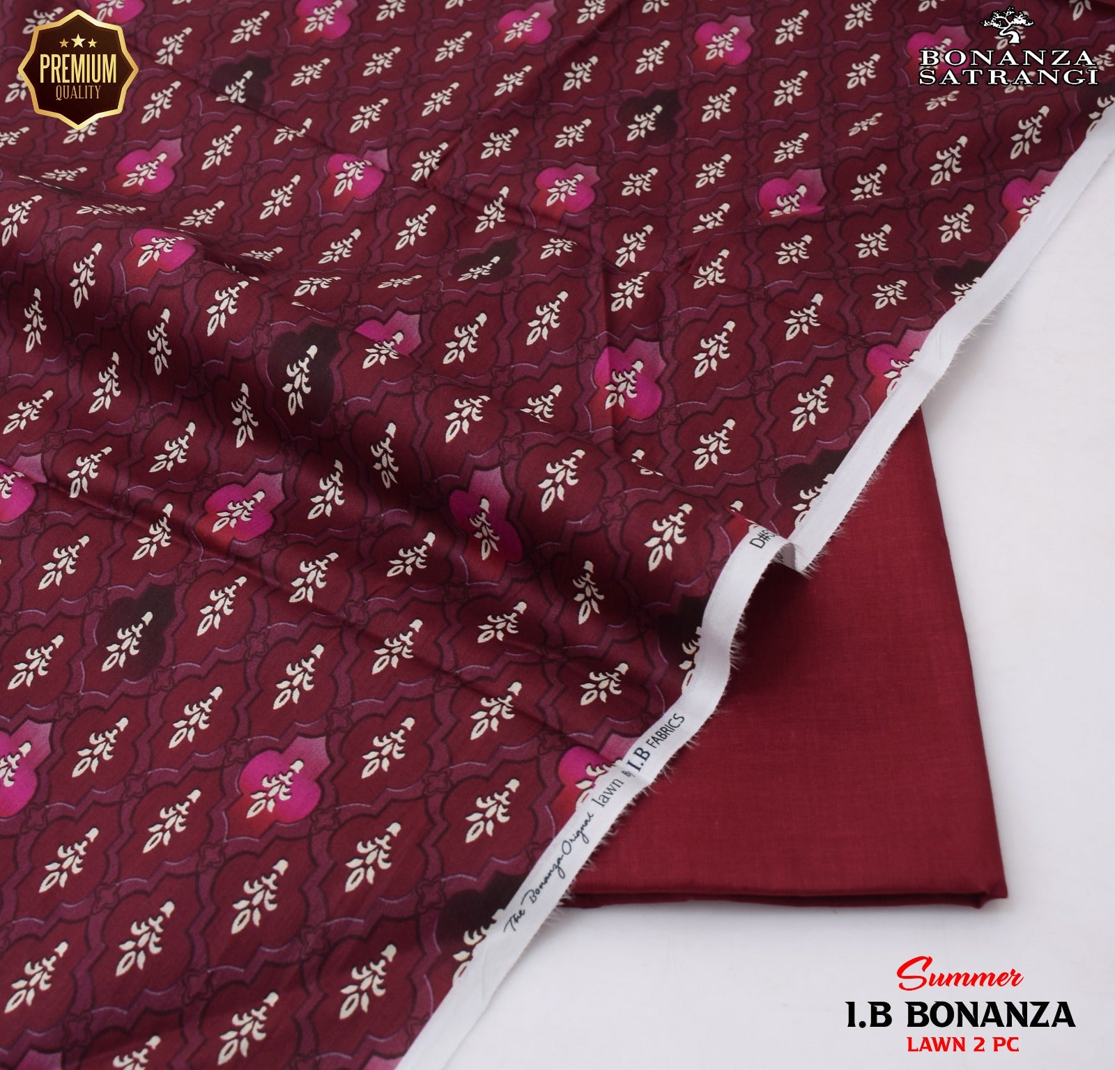 Premium Bonanza Satrangi Lawn 2-Piece Suit