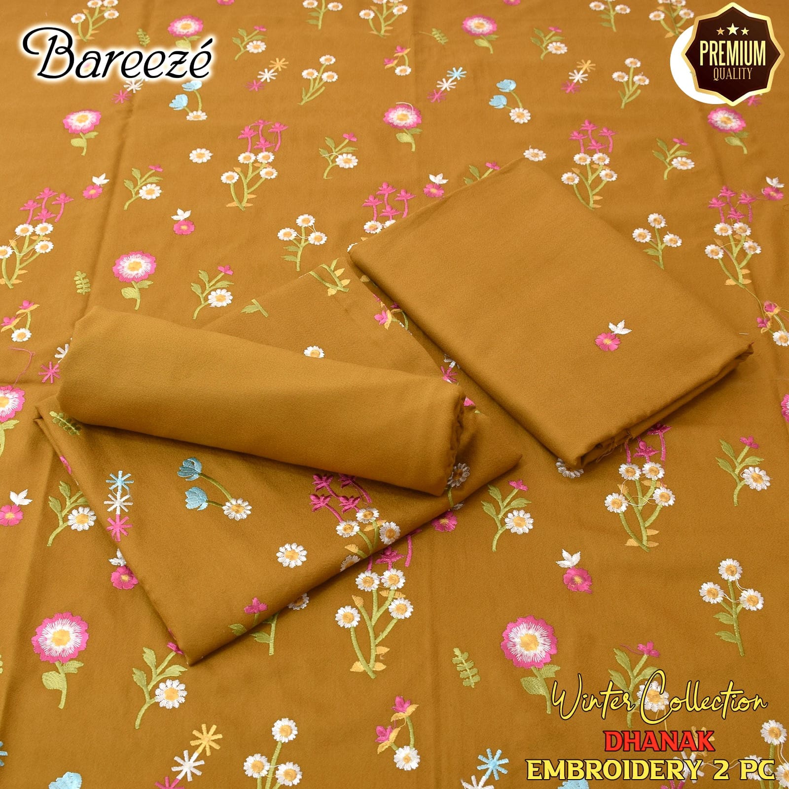 DHANAK EMBRIODERY BAREEZE 2PC