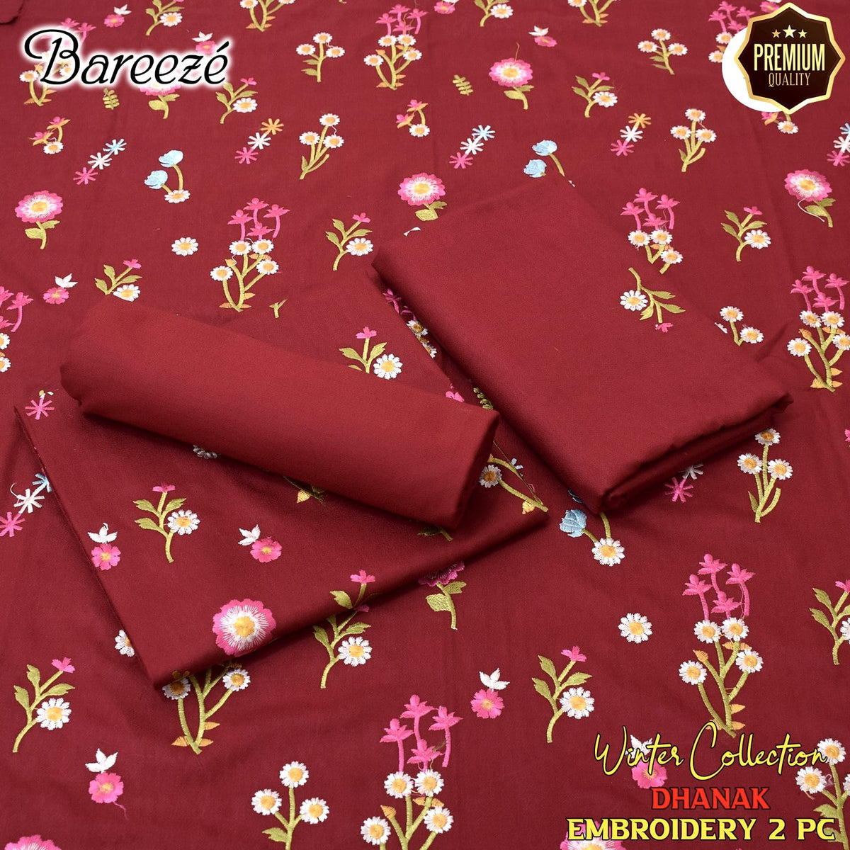 DHANAK EMBRIODERY BAREEZE 2PC
