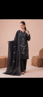 DHANAK EMBRIODERY 3 PC