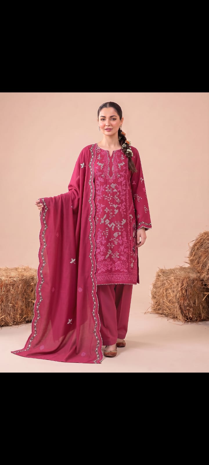 DHANAK EMBRIODERY 3 PC