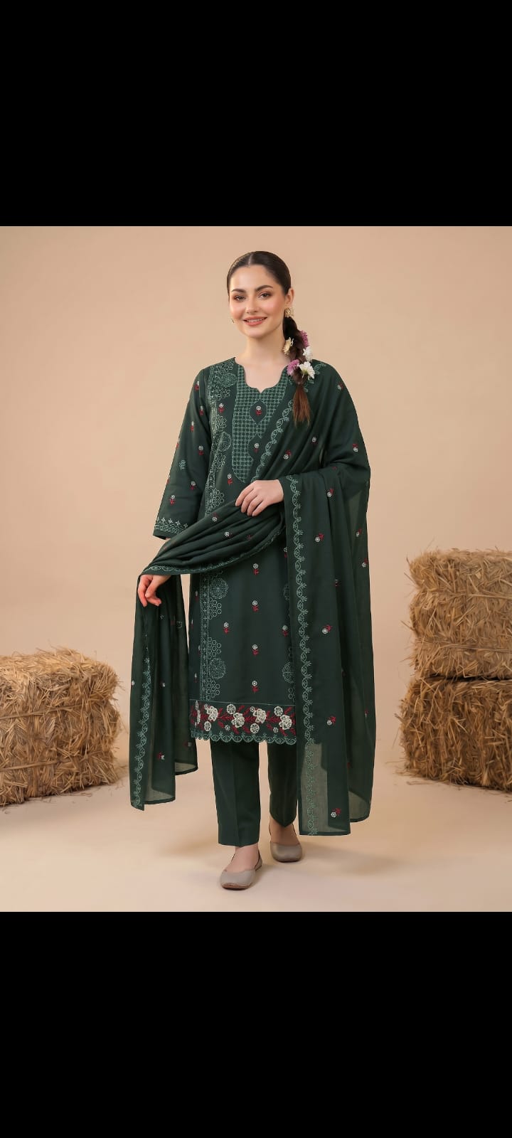 DHANAK EMBRIODERY 3 PC