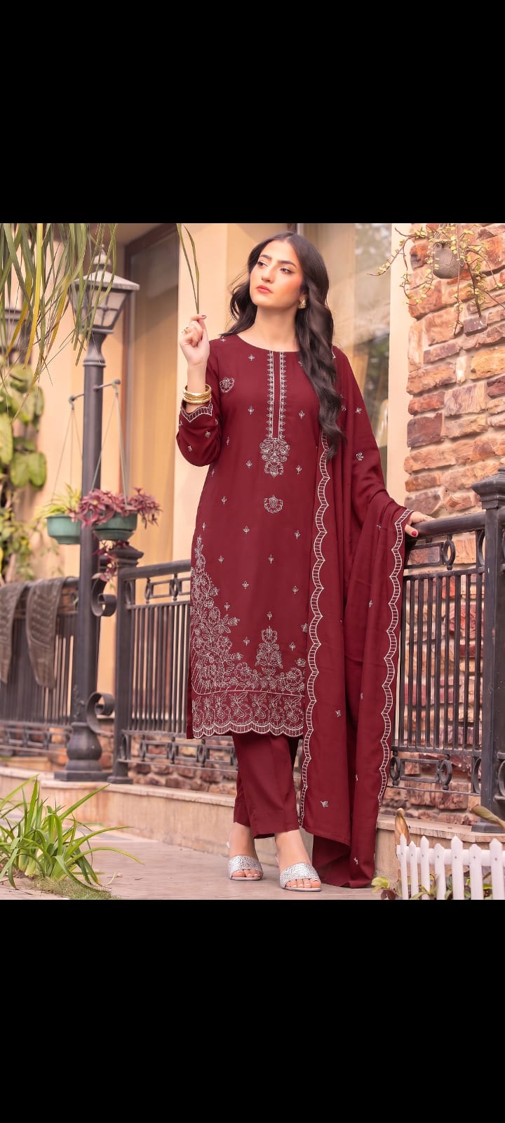 DHANAK EMBRIODERY 3 PC