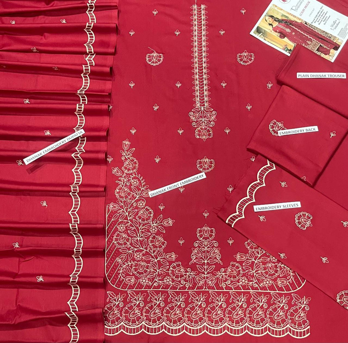 DHANAK EMBRIODERY 3 PC