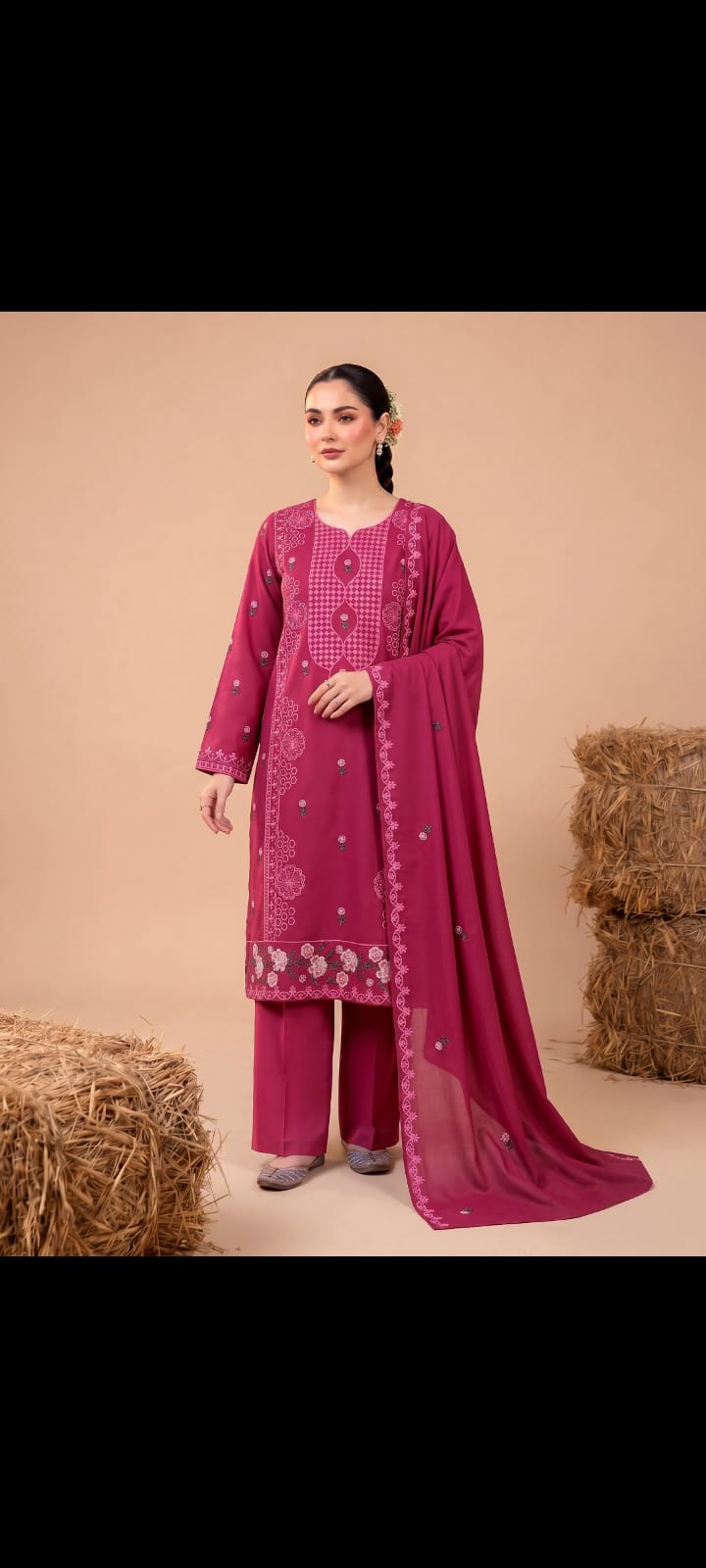 DHANAK EMBRIODERY 3 PC