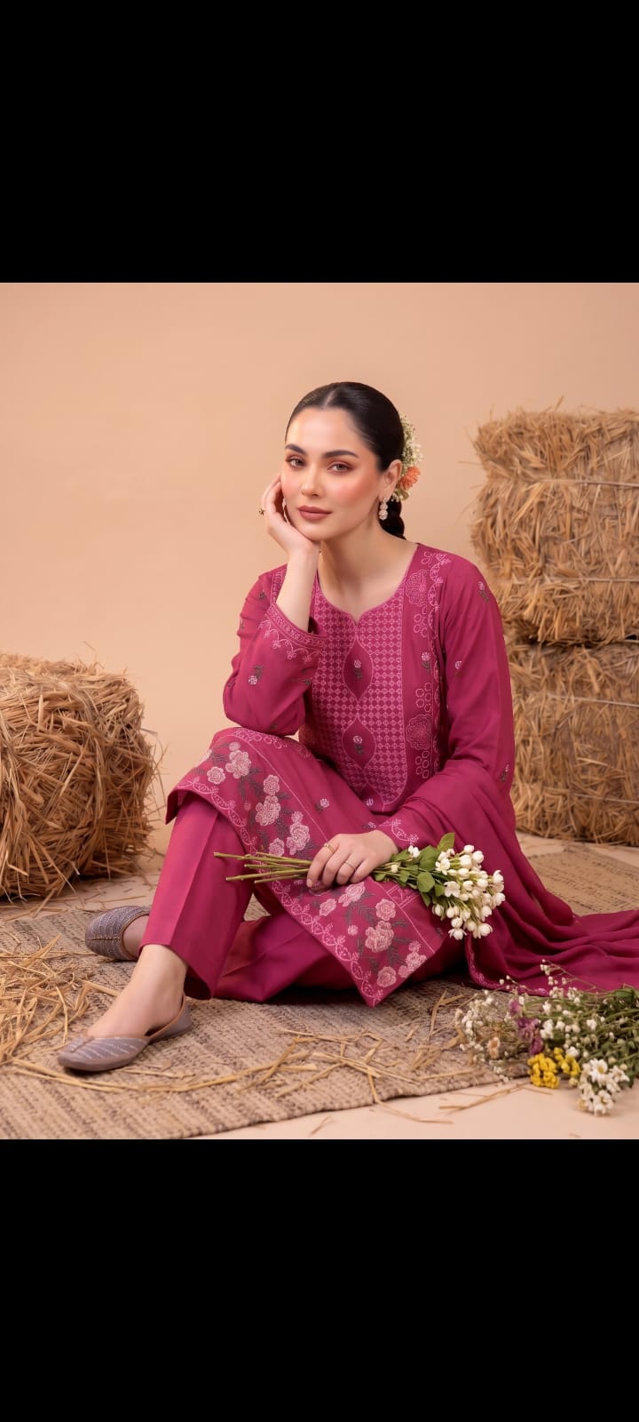 DHANAK EMBRIODERY 3 PC