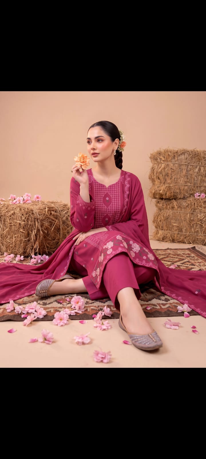 DHANAK EMBRIODERY 3 PC