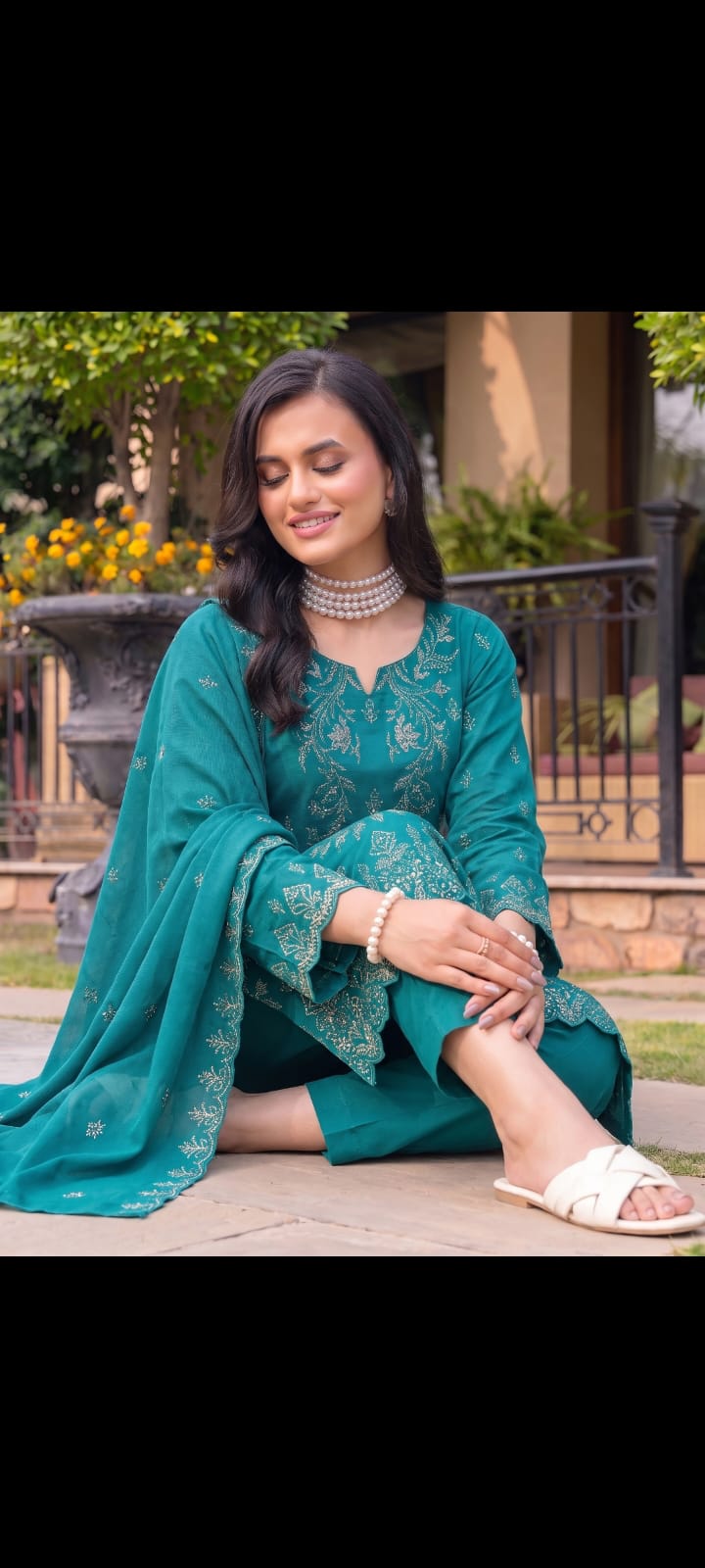 DHANAK EMBRIODERY 3 PC