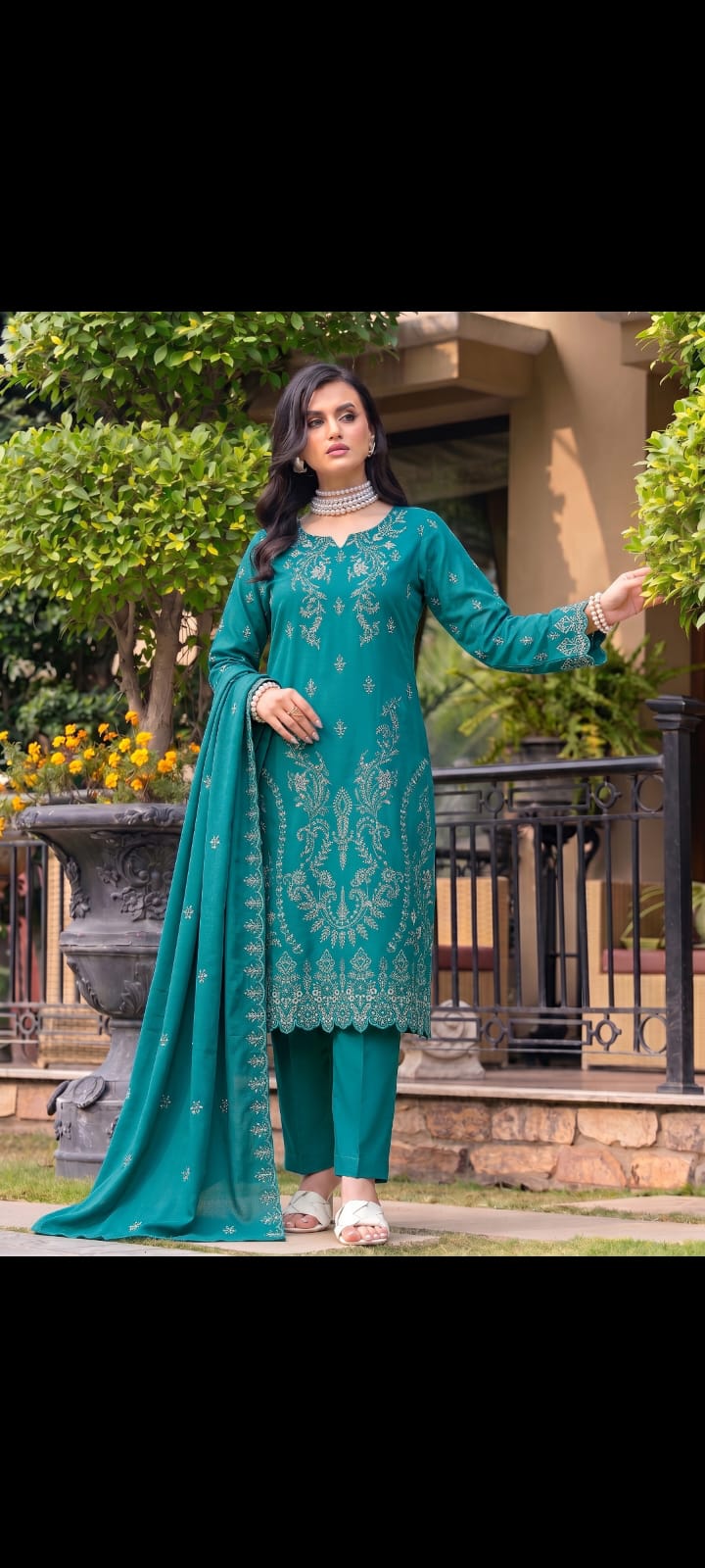 DHANAK EMBRIODERY 3 PC
