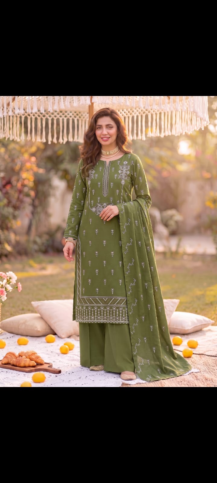 DHABAK EMBRIODERY 3 PC