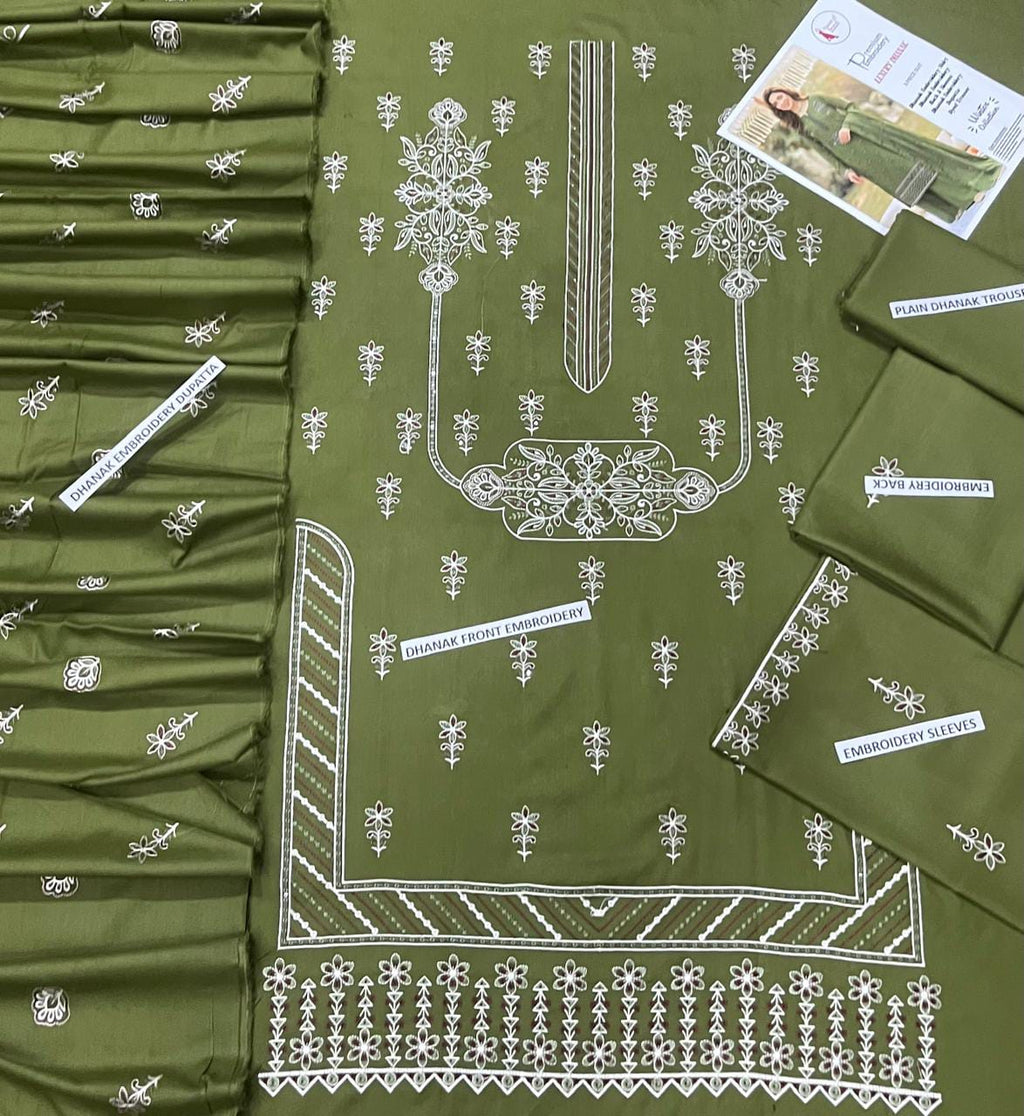 DHABAK EMBRIODERY 3 PC