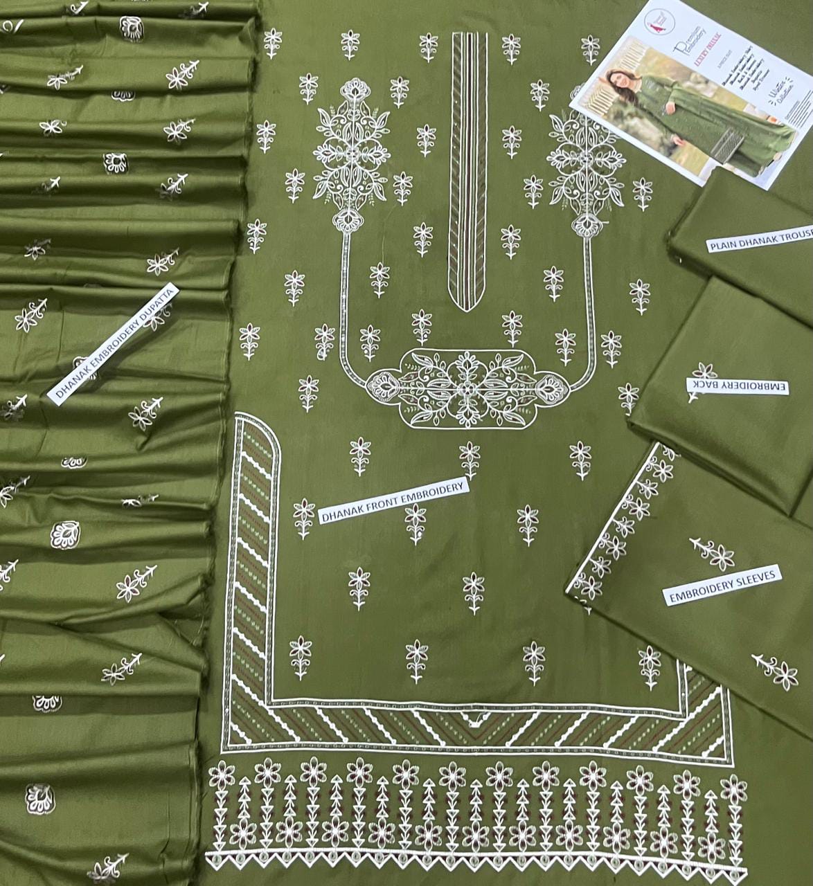 DHABAK EMBRIODERY 3 PC
