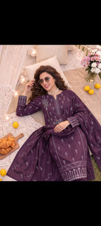 DHANAK EMBRIODERY 3 PC