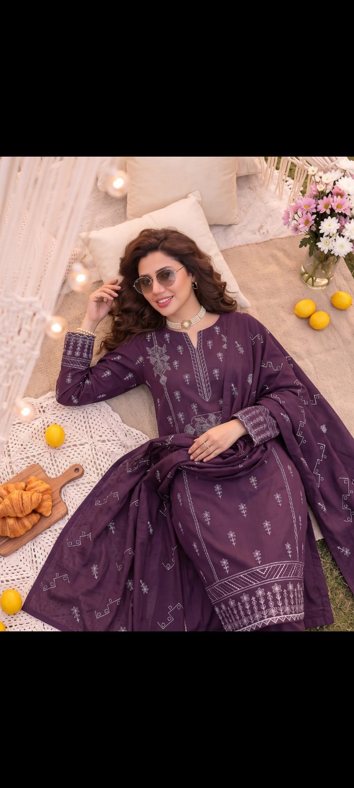 DHANAK EMBRIODERY 3 PC