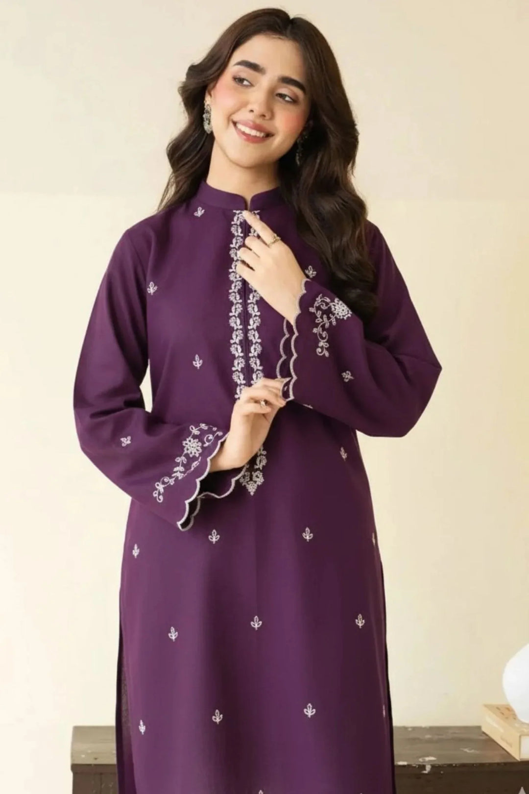 DHANAK  EMBRIODERY 2 PC