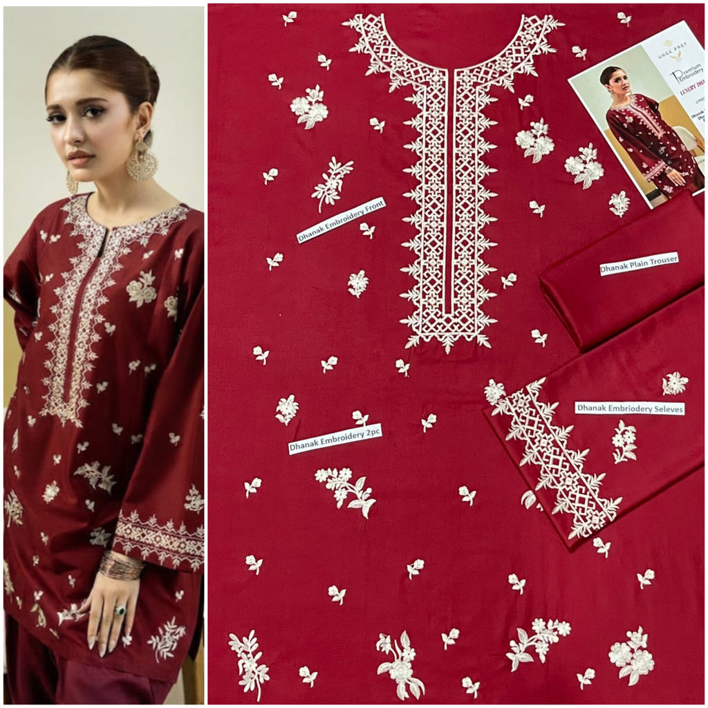 DHANAK EMBRIODERY 2 PC