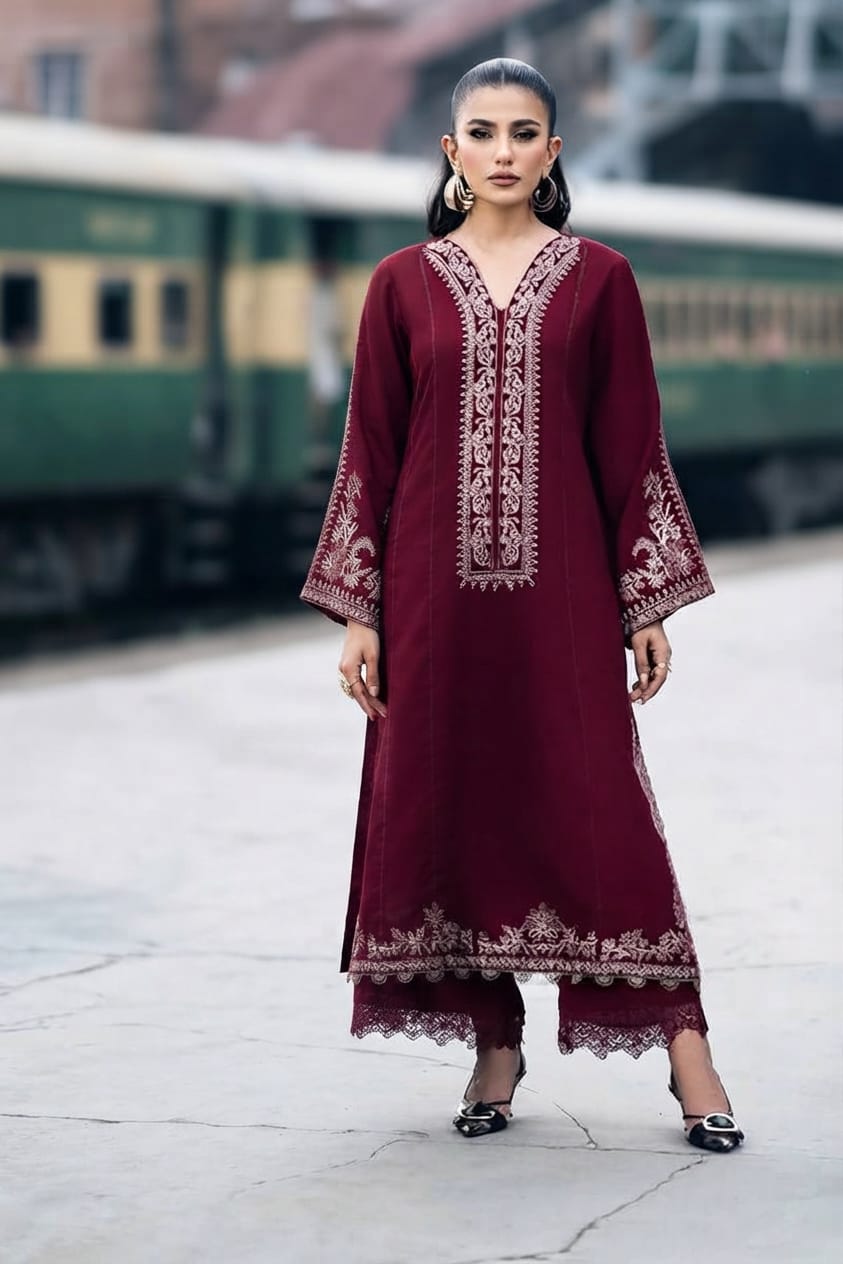 DHANAK EMBRIODERY 2 PC
