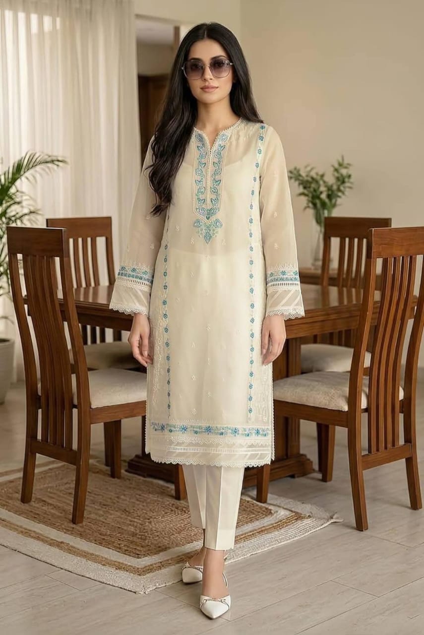 DHANAK EMBRIODERY 2PC