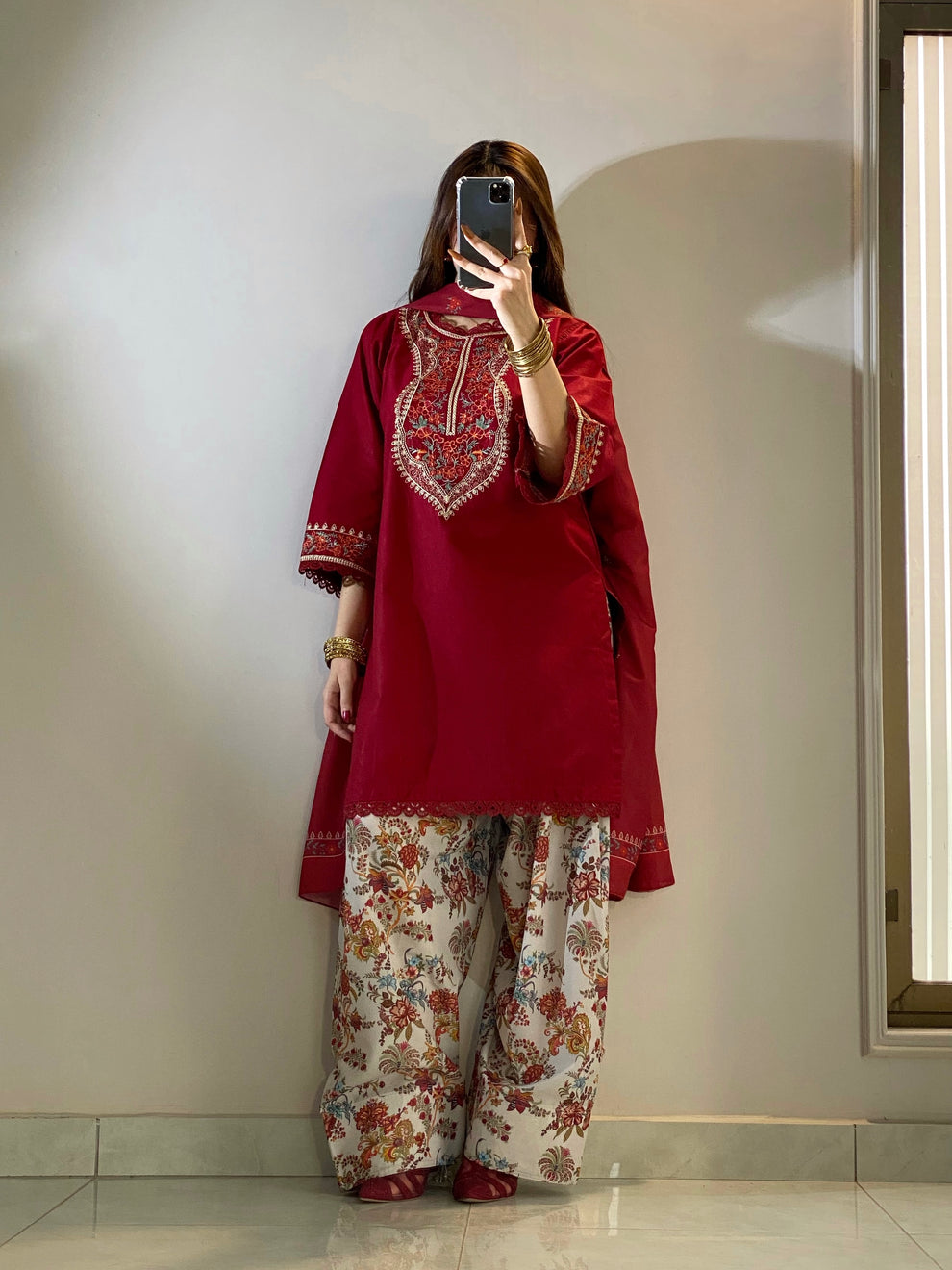 DHANAK EMBRIODERY 2PC