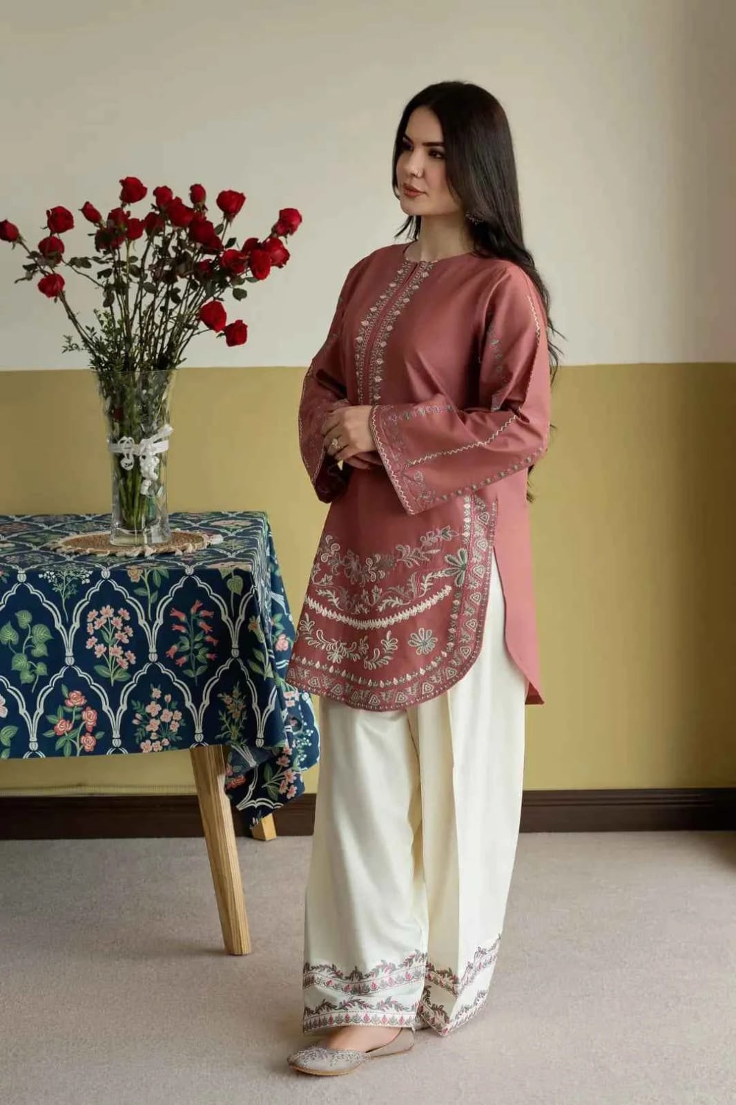 DHANAK EMBRIODERY 2PC
