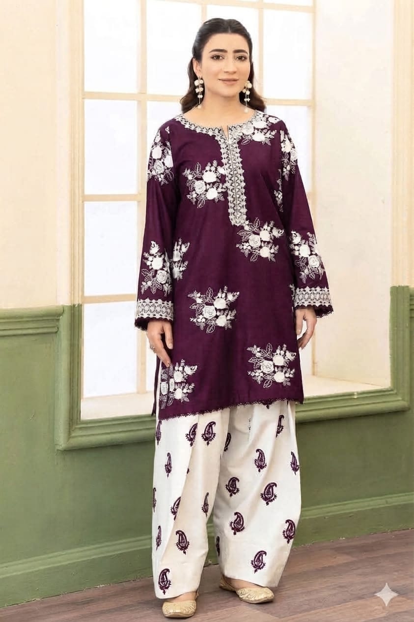 DHANAK EMBRIODERY 2PC