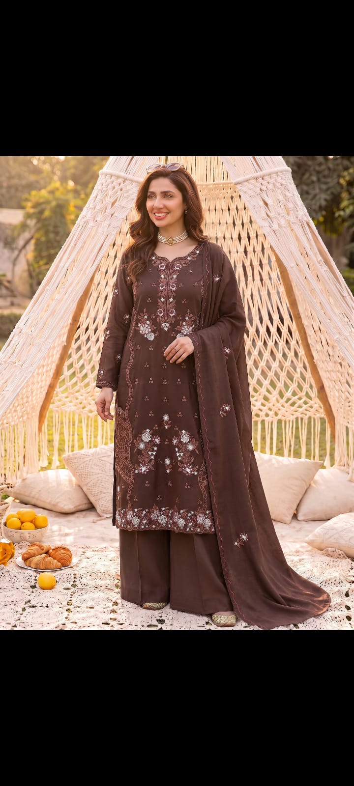 DHANAK EMBRIODERY 3 PC