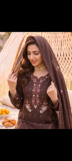 DHANAK EMBRIODERY 3 PC