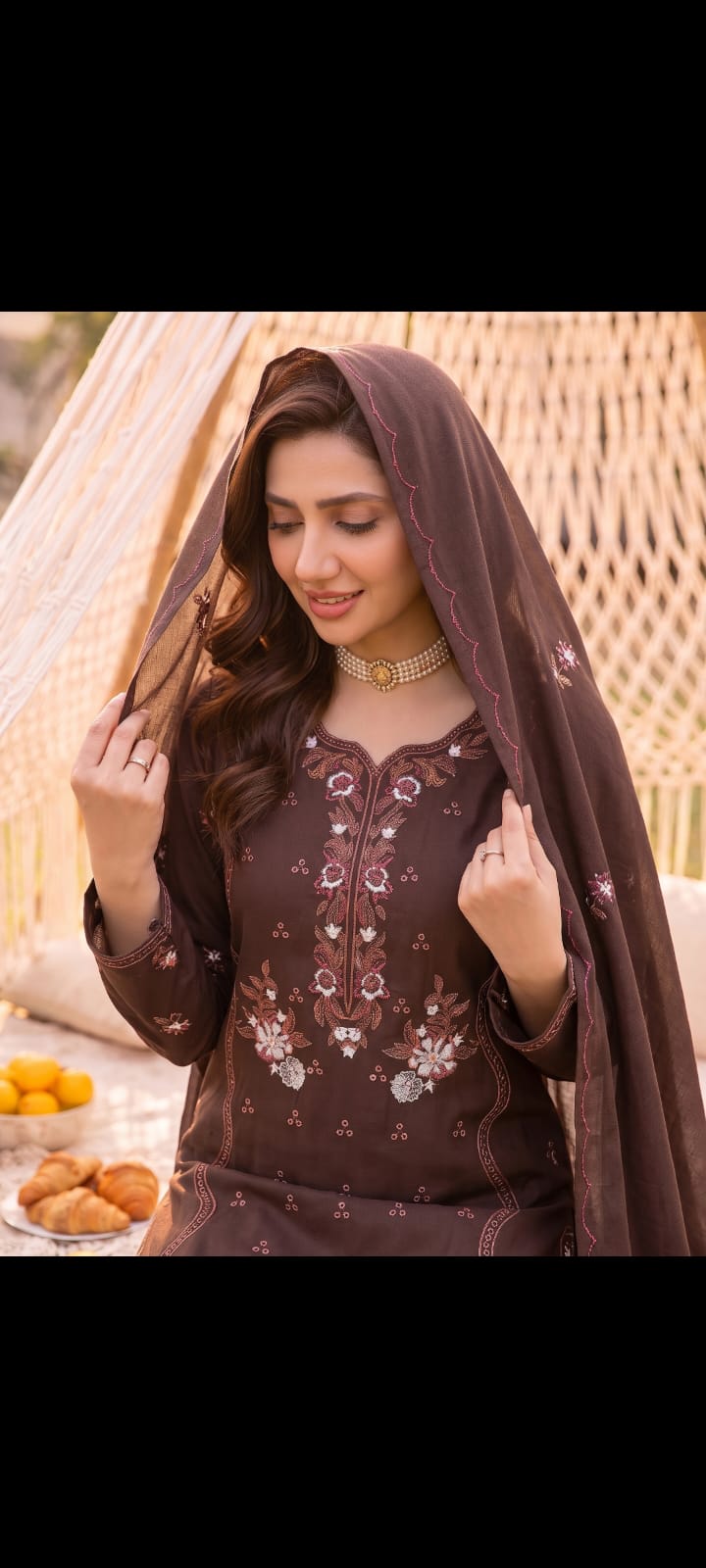 DHANAK EMBRIODERY 3 PC